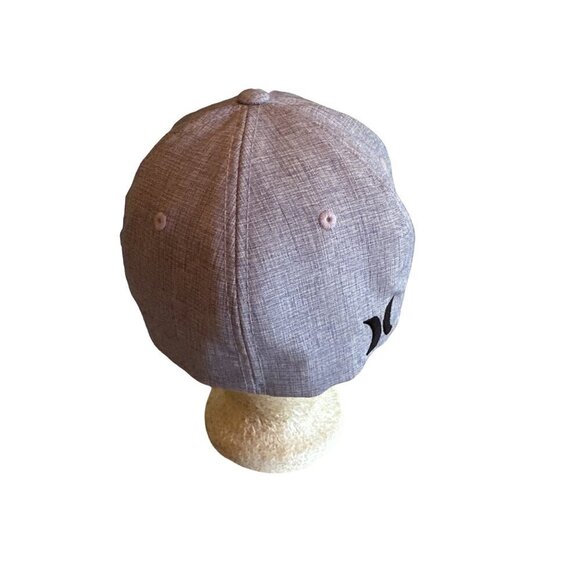 Hurley Flexfit Hat Gray Heathered 70% Polyester 28% Rayon 2% Spandex Adjustable - Picture 3 of 6